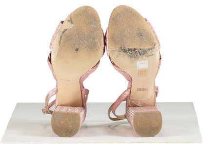 LK Bennett Pink Eliana High Heel Sandals 41