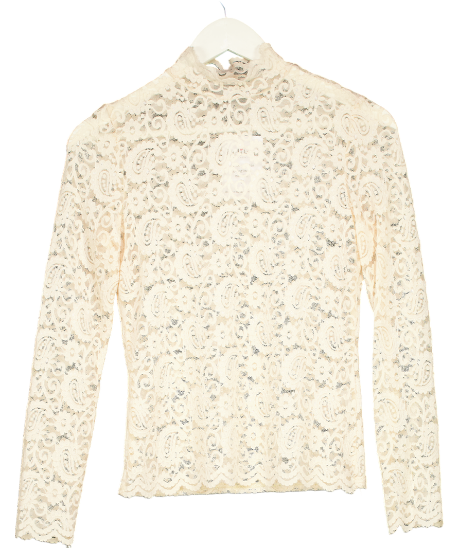 Y London Nude Laace Top No Size