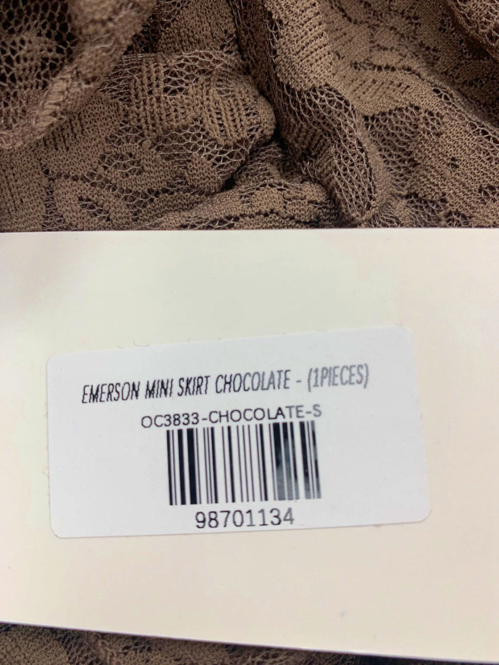 Outcast Brown Emerson Mini Skirt UK S