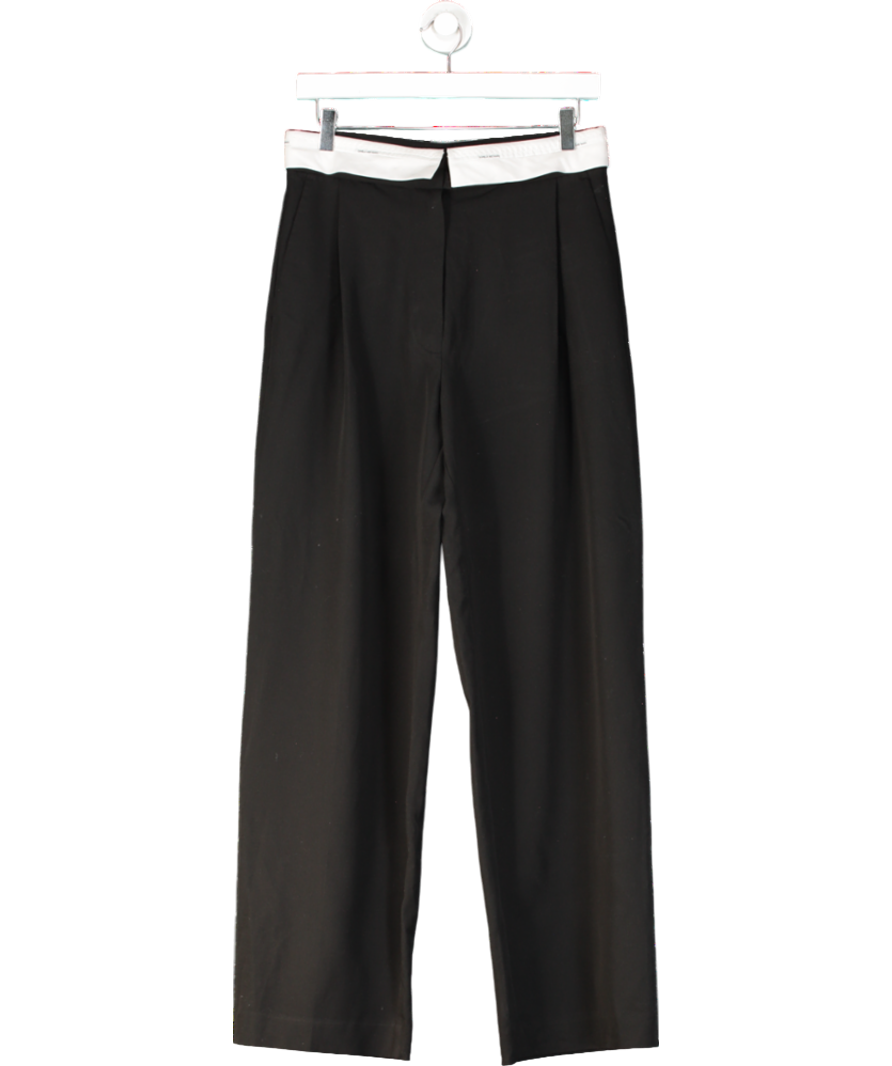 Camilla And Marc Black Sebastian Double Waistband Trousers UK 6
