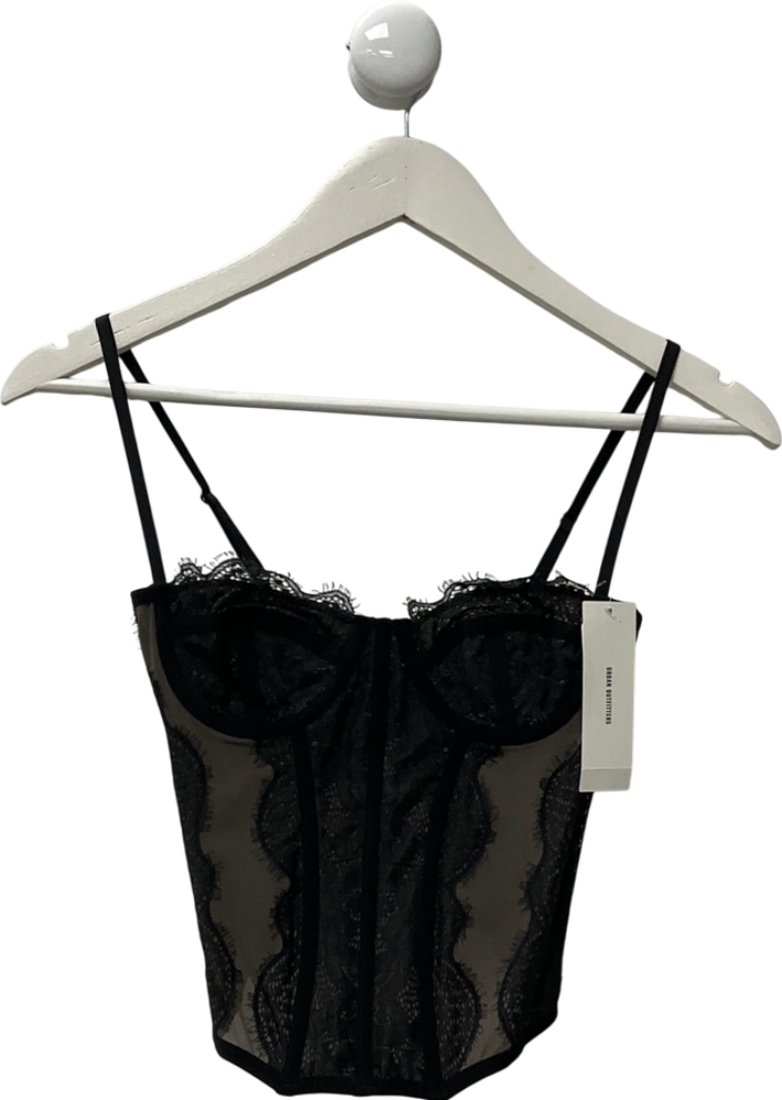 Urban Outfitters Black Out From Under Modern Love Corset UK S