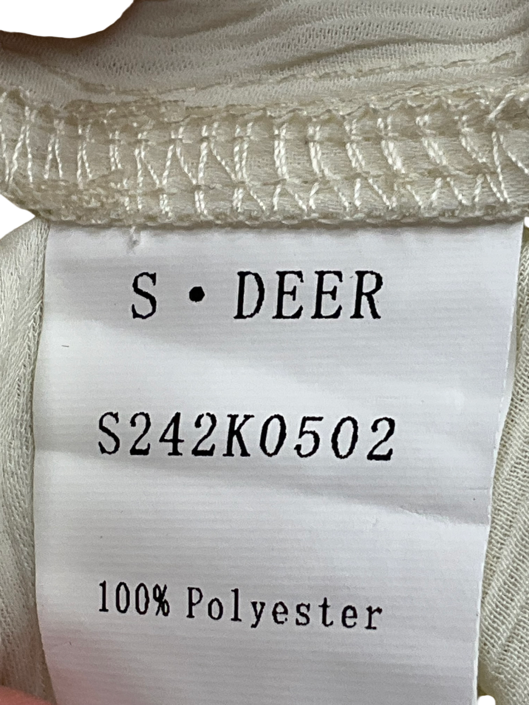 S . deer White Blouse UK S