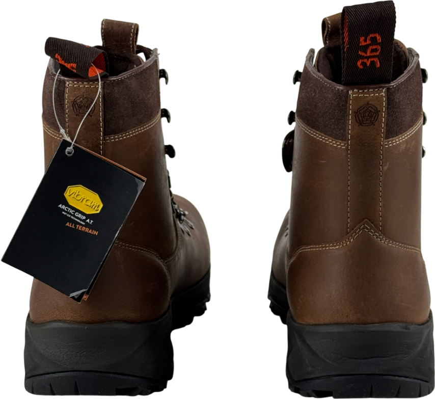 LANX Brown Ogden Acacia Distressed Water-resistant Oil Leather Hiker Boots UK 6 EU 39 👠