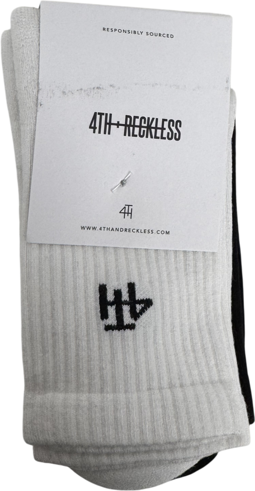 4th Reckless White & Black Multipack 4th Branded Socks One Size