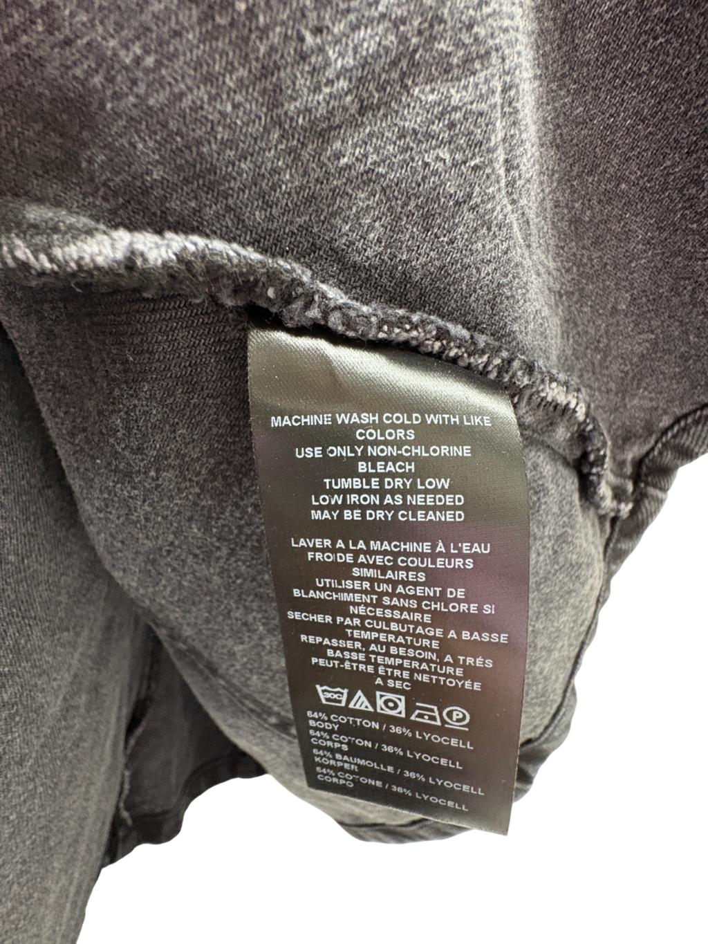 We The Free Black Denim Waistcoat UK S