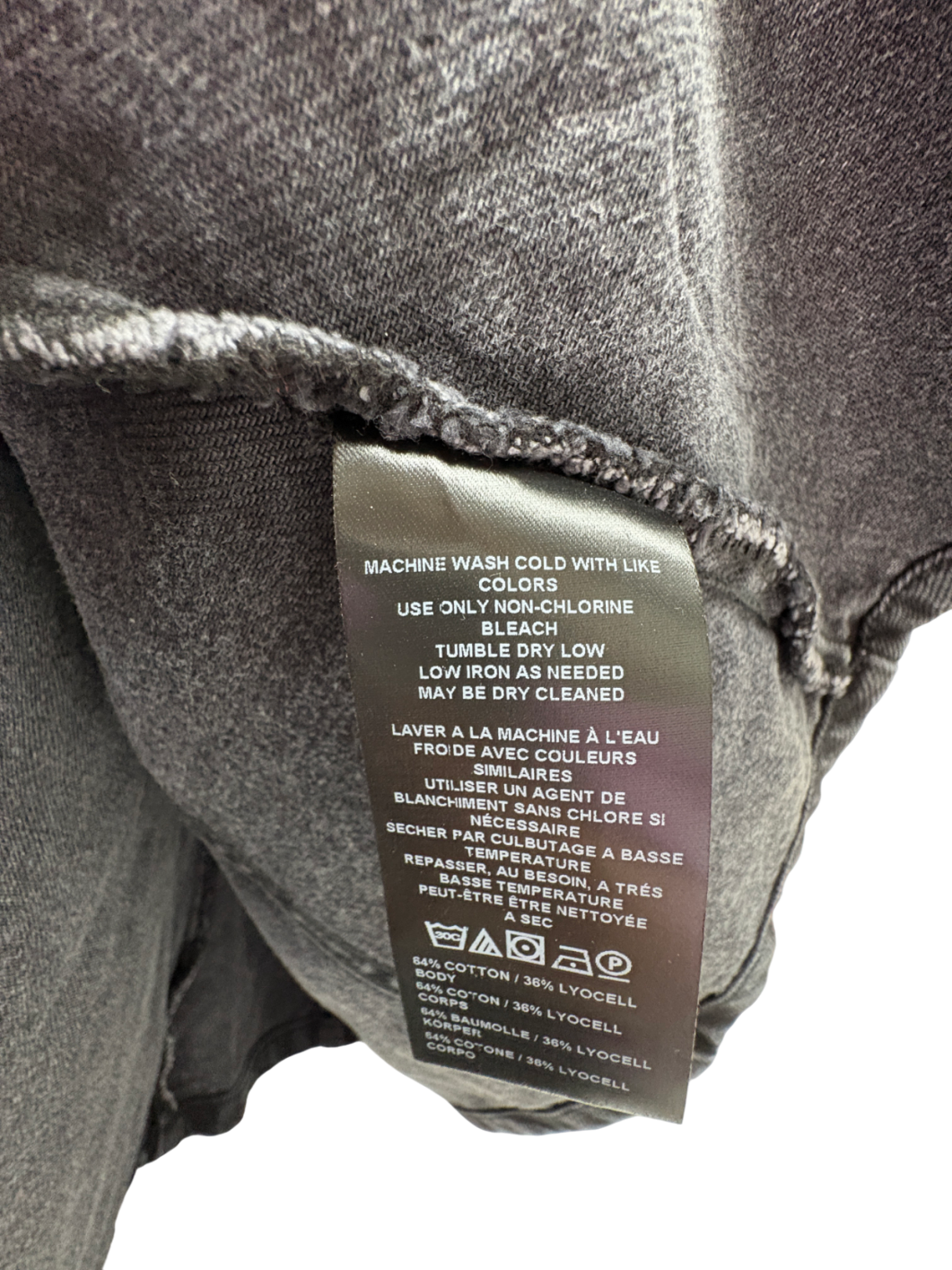 We The Free Black Denim Waistcoat UK S