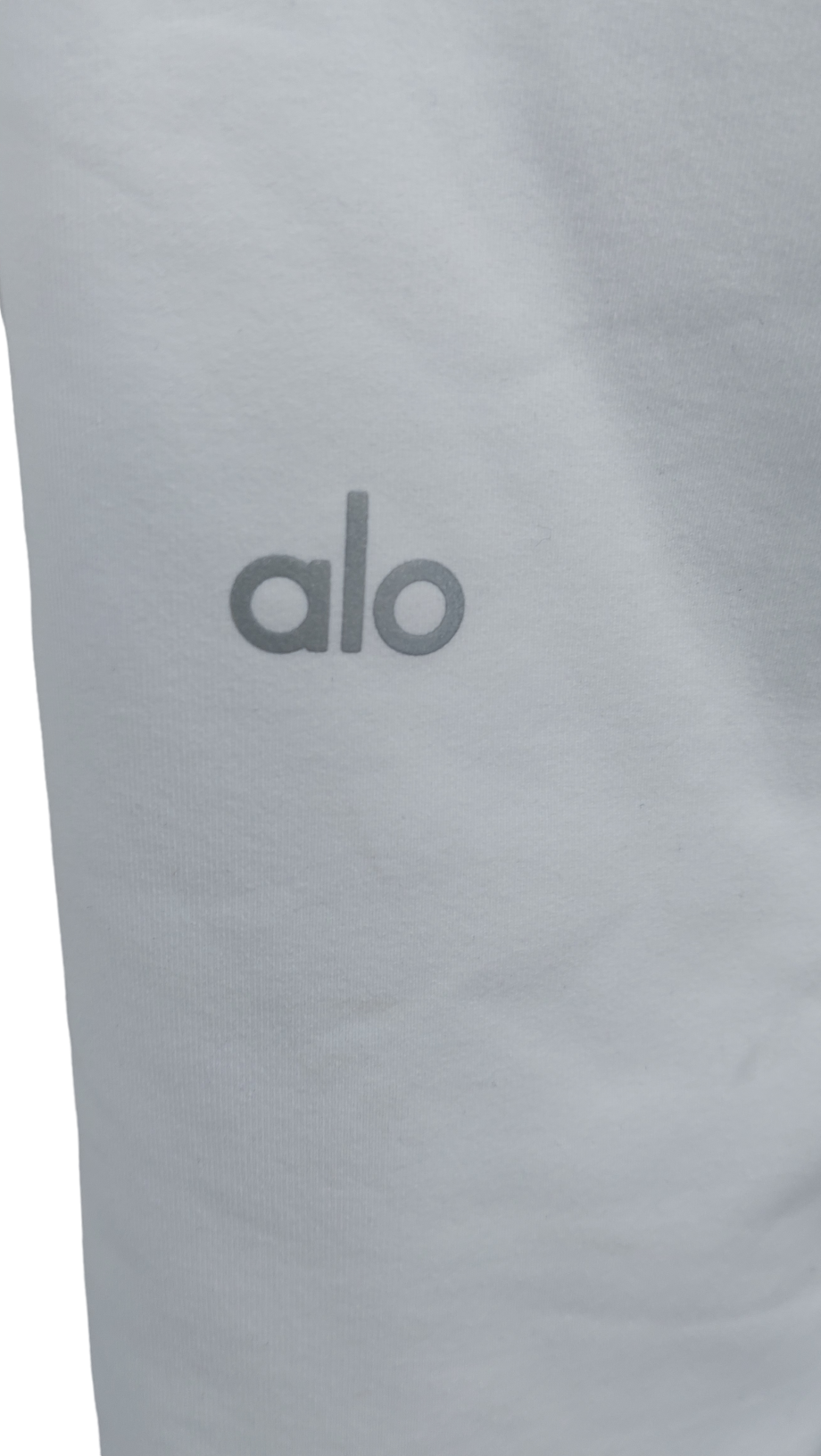 alo yoga White Airbrush V-cut Define Capri UK XS