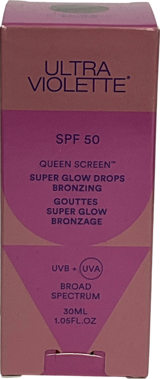 ultra violette Queen Screen Spf 50 Super Glow Drops Bronzing Bronzing 30ml