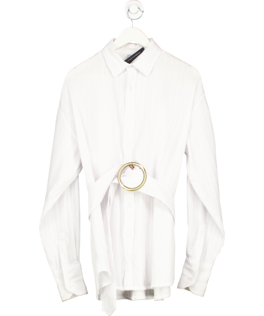 Bamba Swim White Titan Canvas Shirt UK S/M