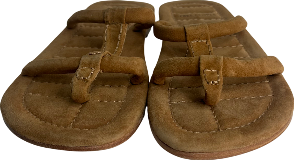 Free People Brown Strappy Sandles  EU 41 UK 8