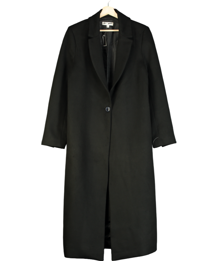 Free People Dilger Black Tailored structured Coat UK S