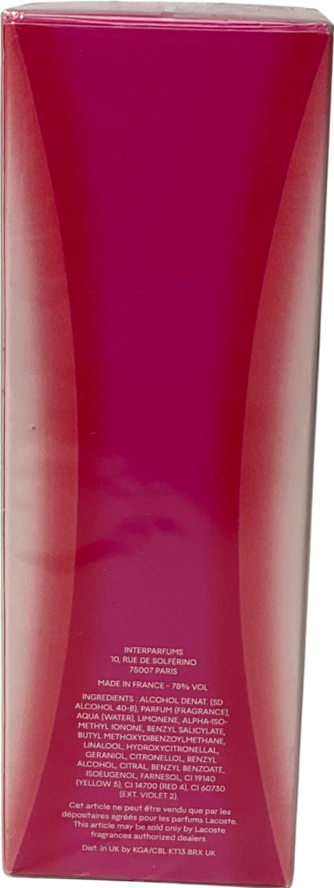 Lacoste Touch Of Pink Eau De Toilette Pink 90ml
