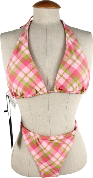 White Fox Pink Danica Bikini UK M