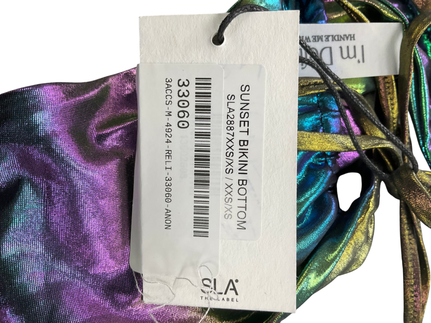 SLA the label Multicoloured Sunset Foil Bikini UK XS/S