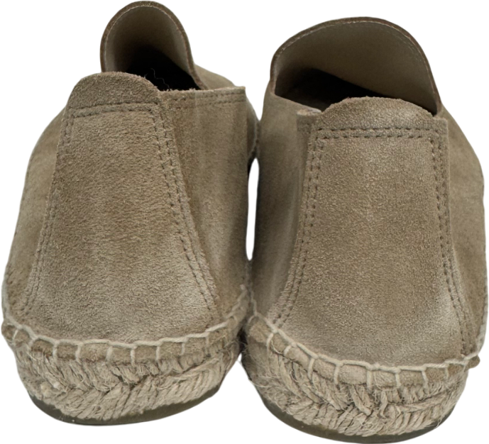Manebi Beige Flat Suede Espadrilles UK 9 EU 43 👞