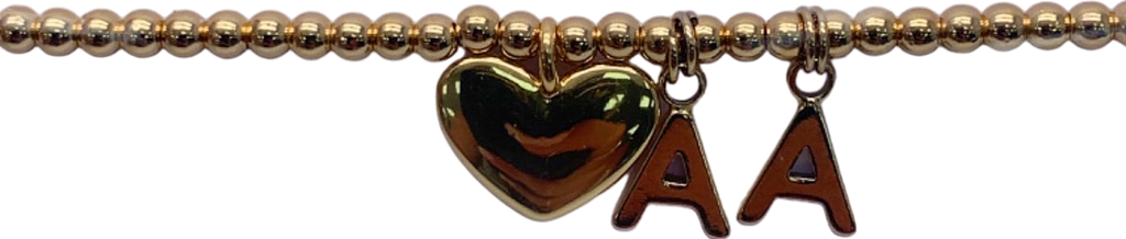 Joma Jewellery Gold Heart Charm Bracelet UK One Size