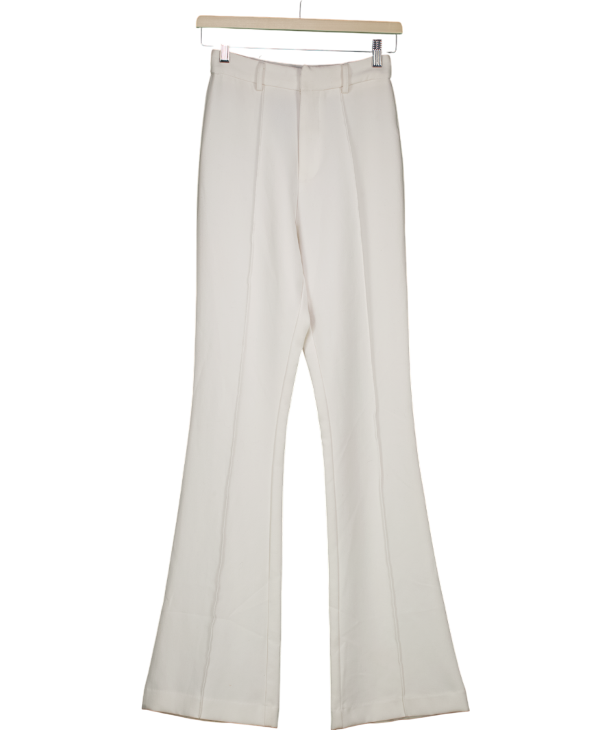 BOA White Wide Leg Suit Trousers UK XS