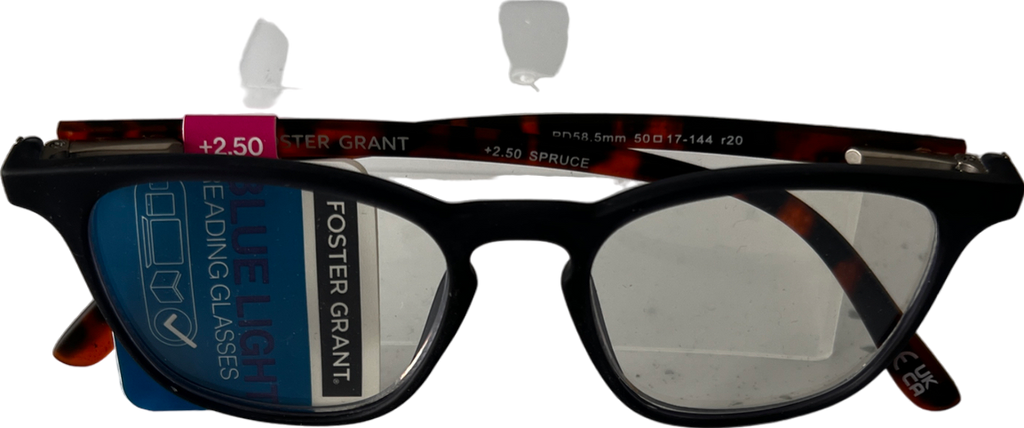 Foster Grant  Spruce Lenses Reading Glasses  Black +2.5