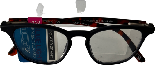 Foster Grant  Spruce Lenses Reading Glasses  Black +2.5