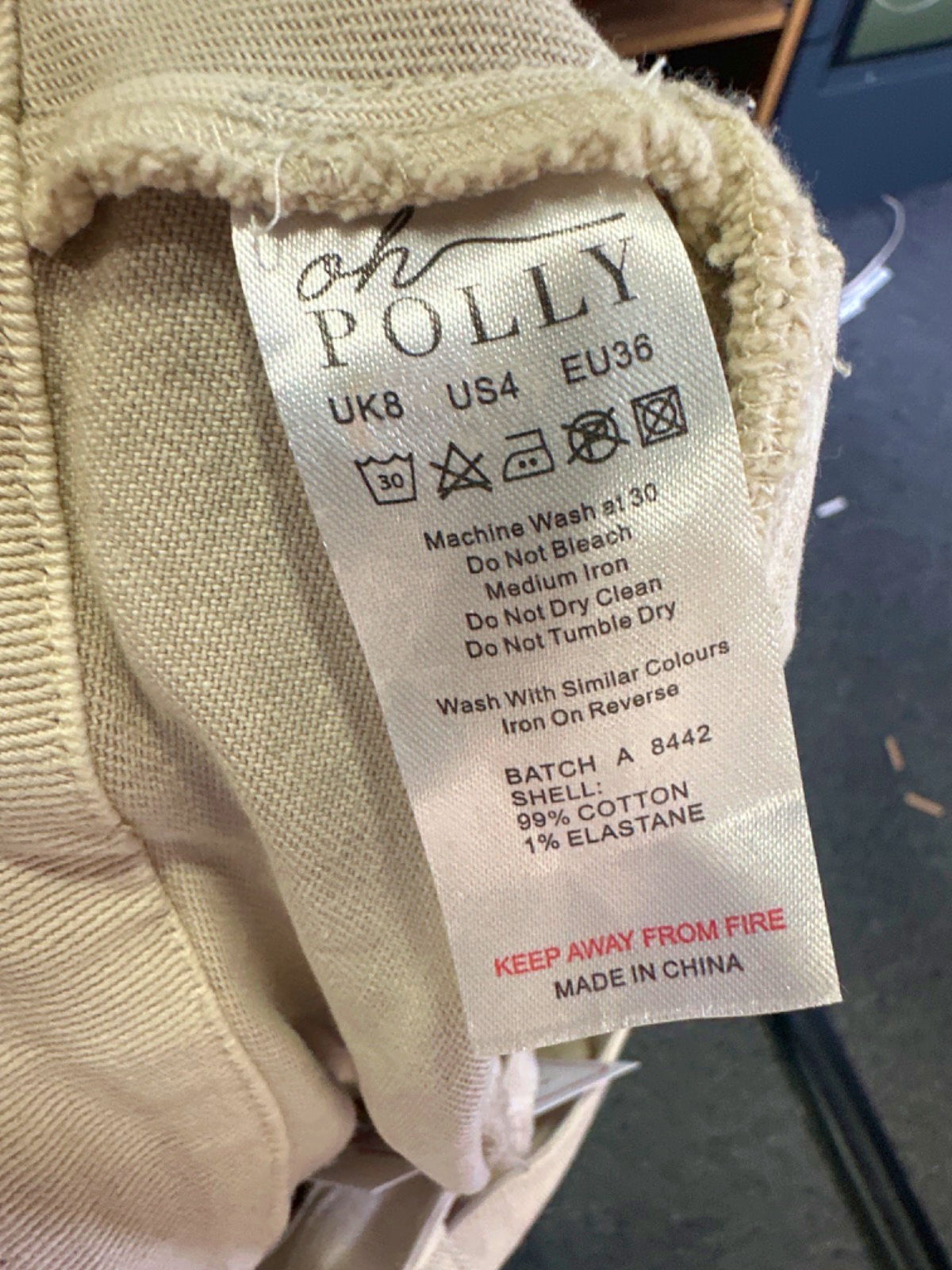 Oh Polly Beige Pleated Mini Skirt with Belt UK 8