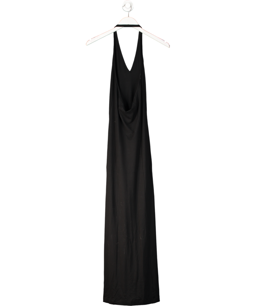 Arket Black Halterneck Midi Dress UK S