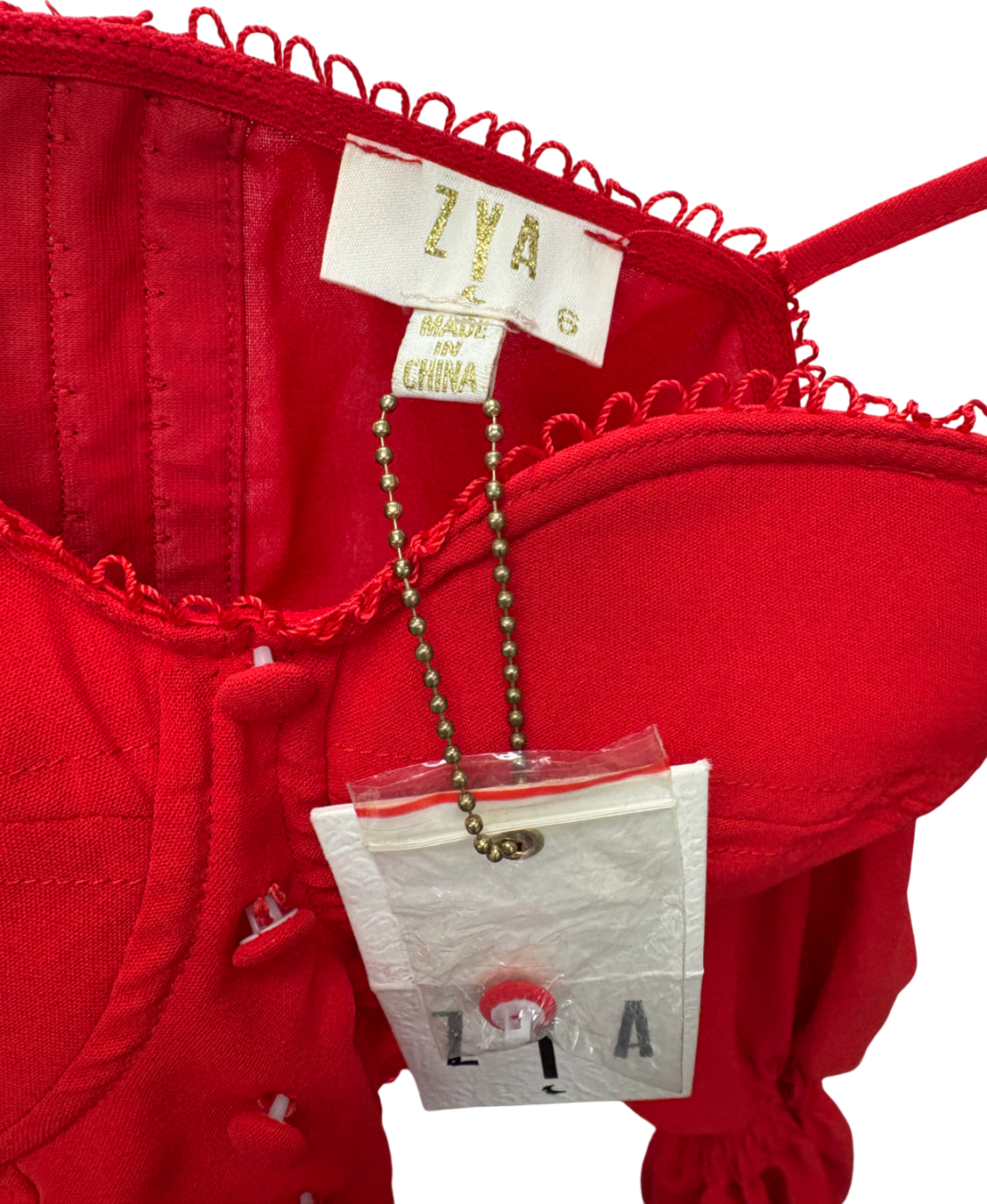 Zya Red Khalo Top UK 6