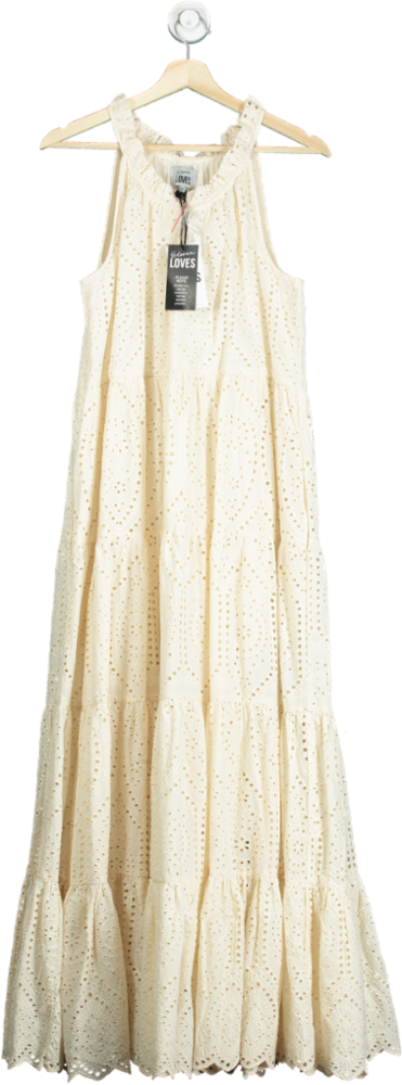 Eleven Loves Ivory Ruby Broderie Dress UK M/L