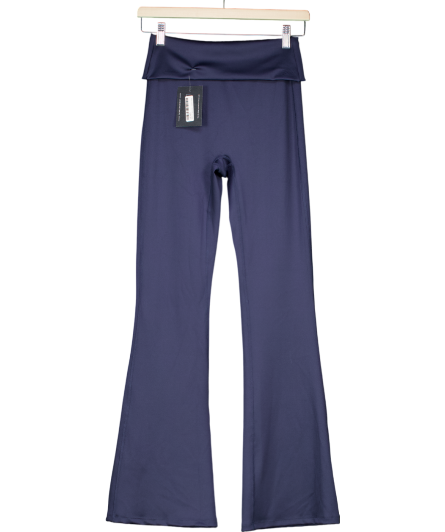 PrettyLittleThing Blue Navy Ultimate Sculpt Flare Yoga Pants UK XS