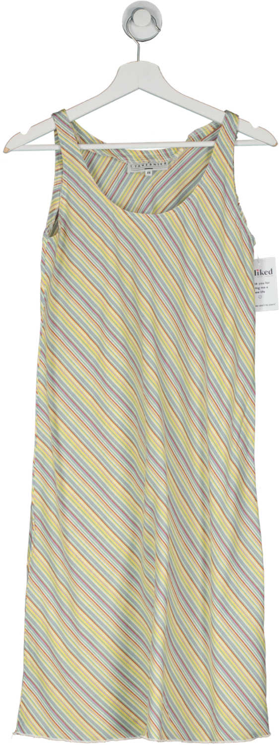 L.Tavernier Multicoloured Striped Cotton Dress UK XS