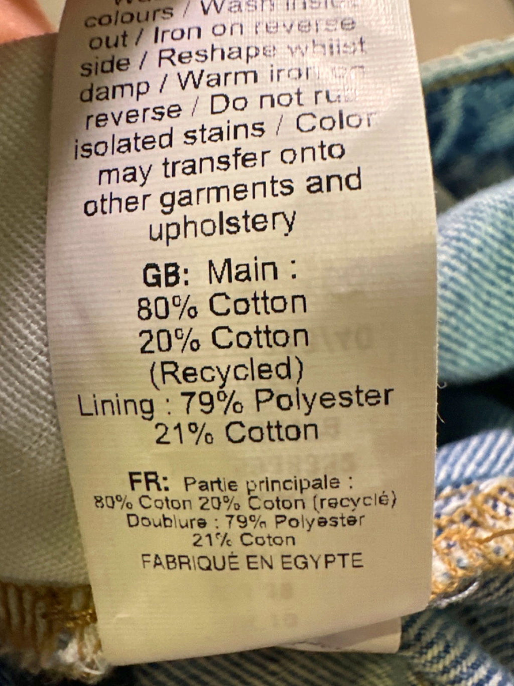 New Look Blue Adalae Wide Leg Turn Up Jeans UK 10