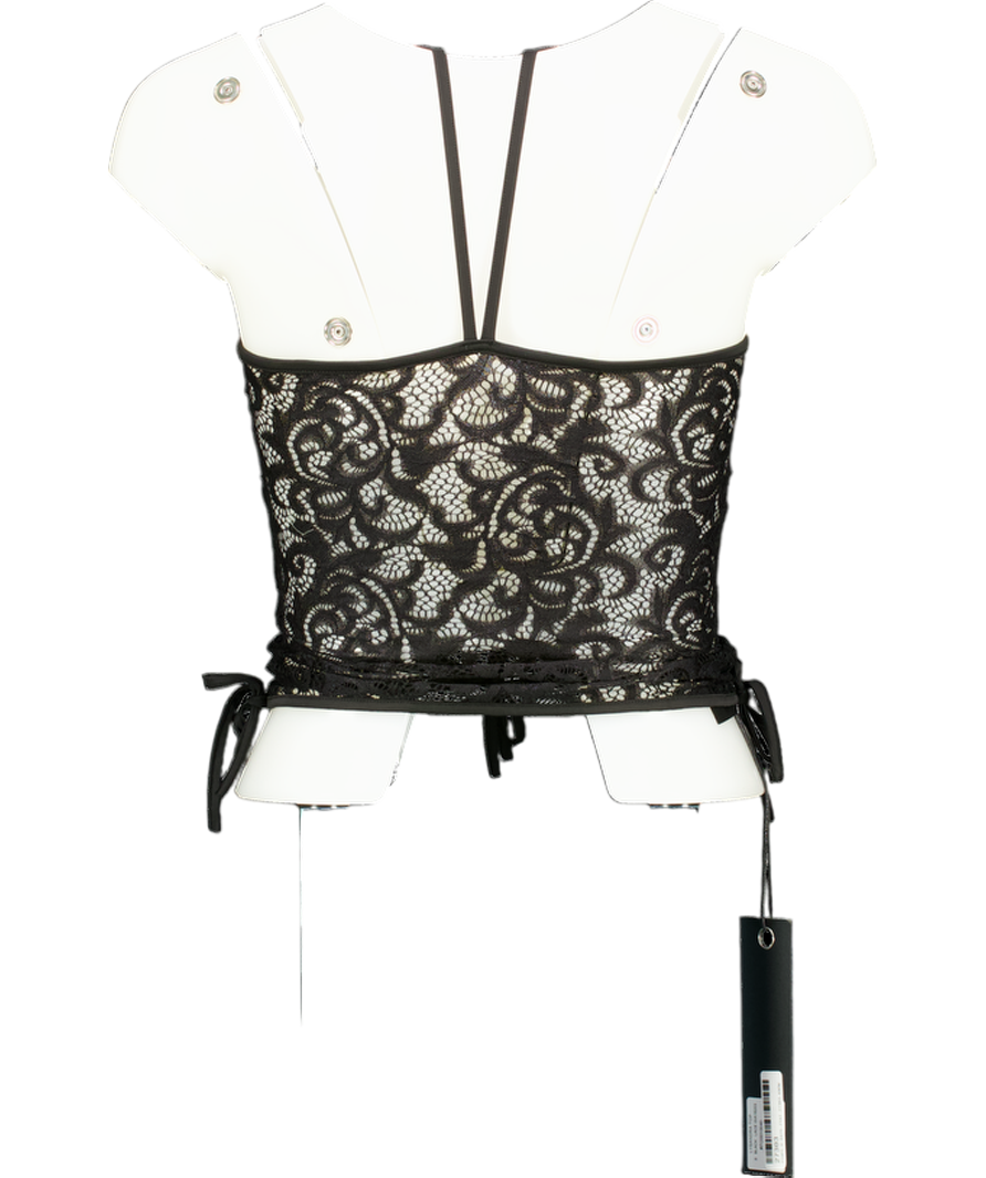 I AM GIA Lysandra Black Lace Top UK XS