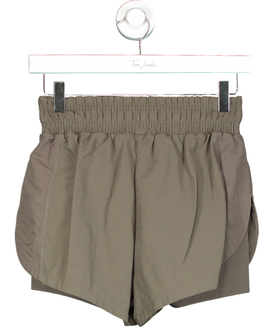 gymshark Green Running 2 In 1 Shorts UK XS