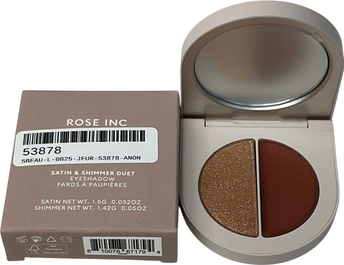 ROSE INC Eyeshadow Shimmer Duo Satin Copper 1.5