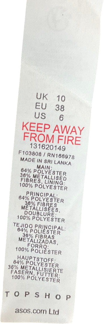 Topshop Pink Sequin Cami Midi Slip Dress UK 10