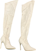 bygeorgiak Cream Thigh High Boots UK 4 EU 37