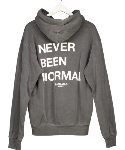 Bananas monkey Grey Never Been Normal Hoodie UK M