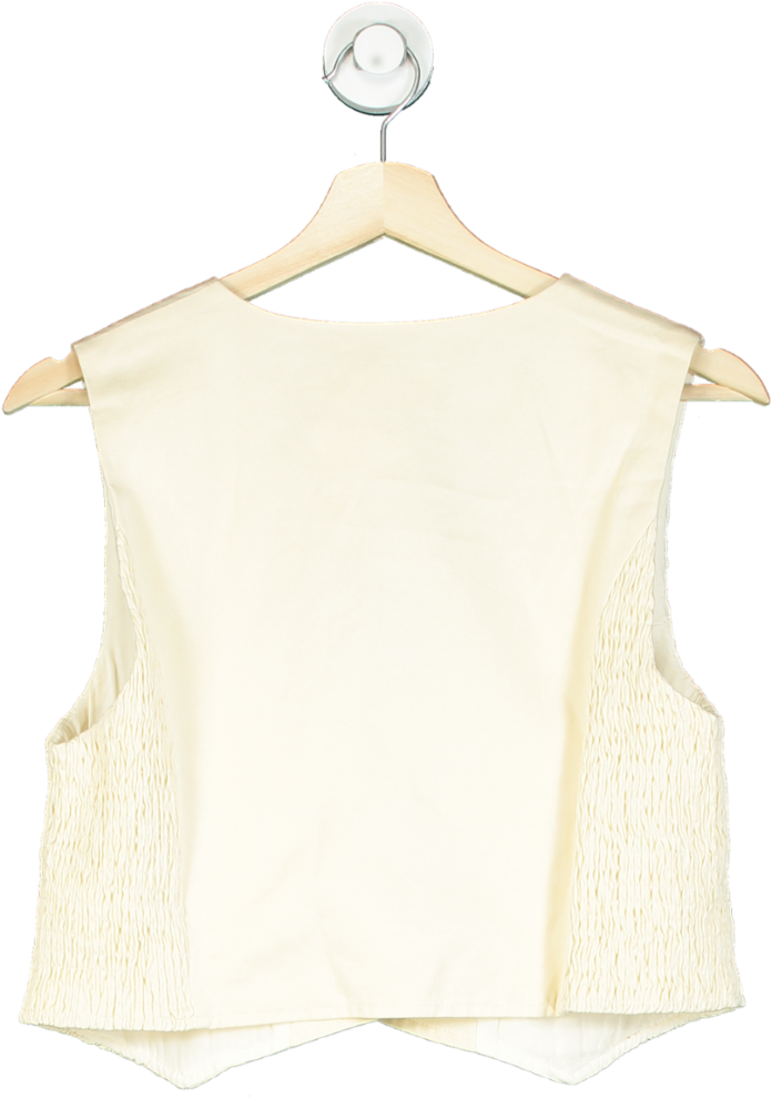 Sancia Cream Sleeveless Top UK S