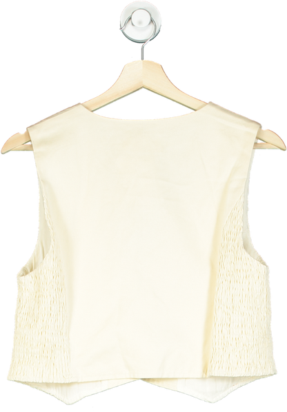 Sancia Cream Sleeveless Top UK S