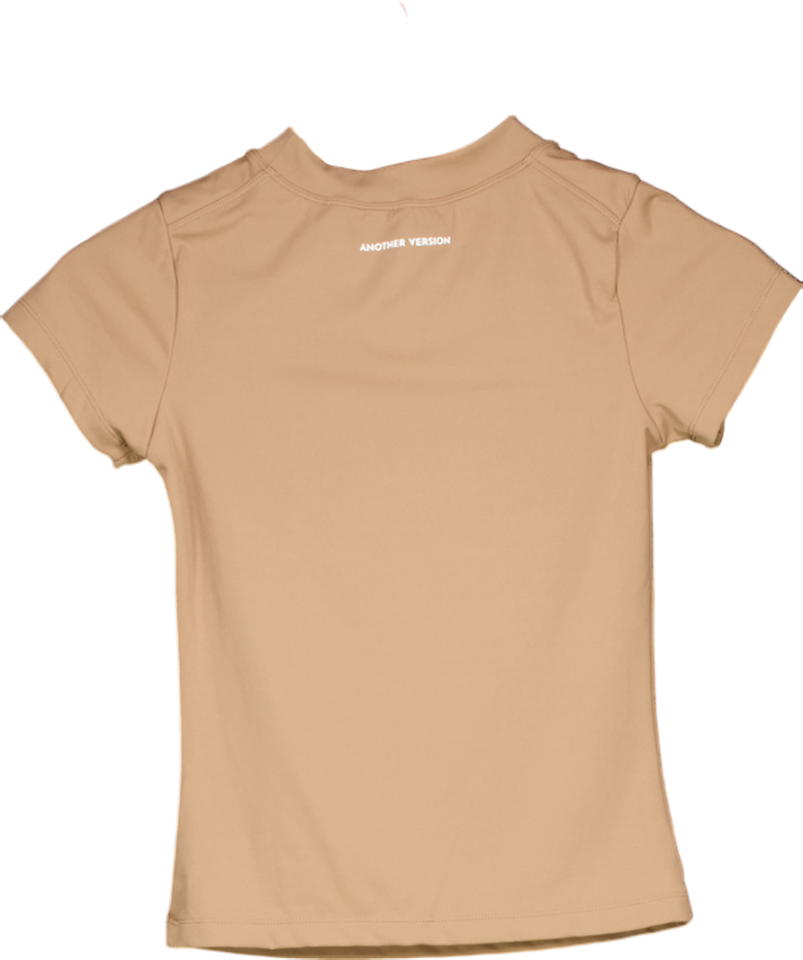 Another Version Brown Second Skin Tee UK S