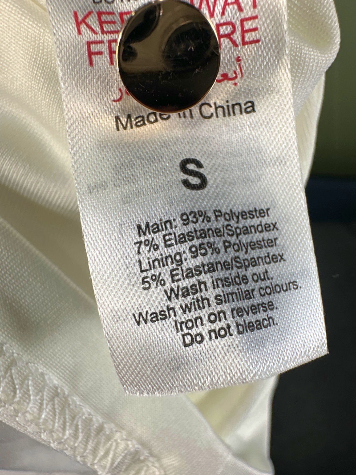 Karen Millen White One Shoulder Ruched Dress UK S