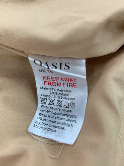 Oasis Multicolour Check Pinafore Dress UK 10