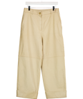 Massimo Dutti Beige Real Leather Trousers UK M