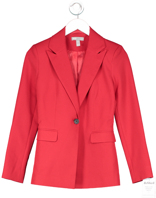 ASOS Red Suit Single Breasted Blazer UK 4