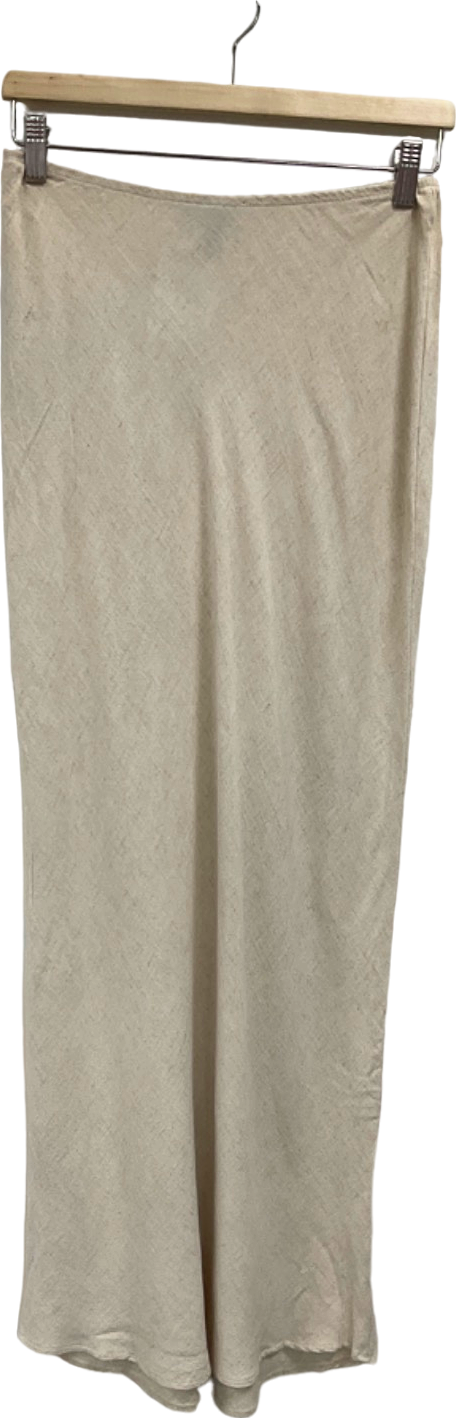 New Look Cream Midi Skirt UK 6