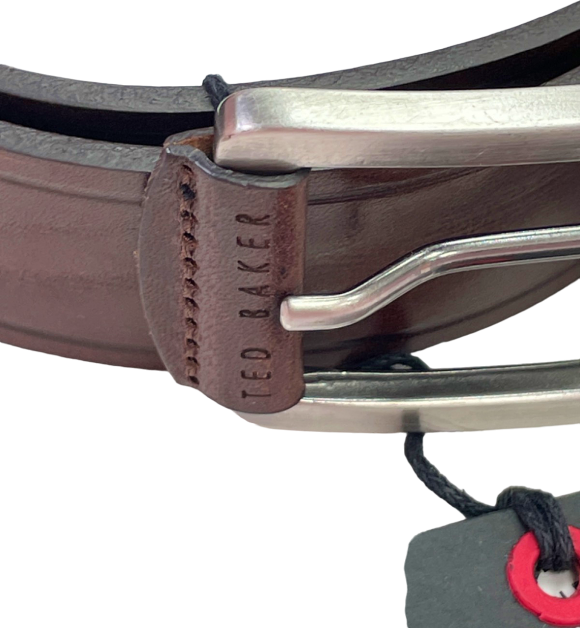 Ted Baker Brown Embossed Leather Belt UK 30"