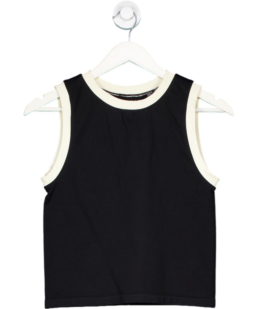 ASOS Black Seamless Crew Neck Tank Top UK L