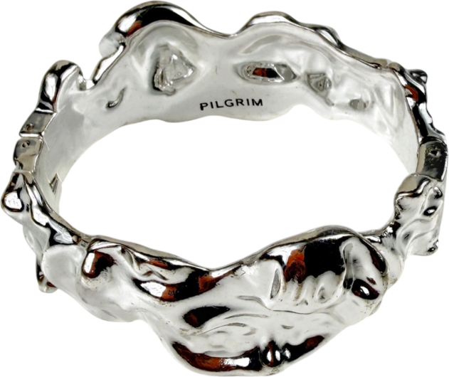 Pilgrim Metallic Pulse Recycled Bangle One Size