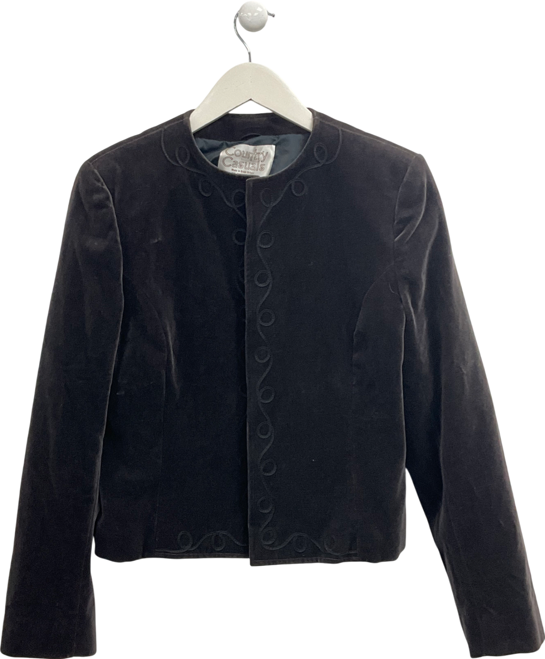country casuals Brown Vintage Velvet Jacket UK 14