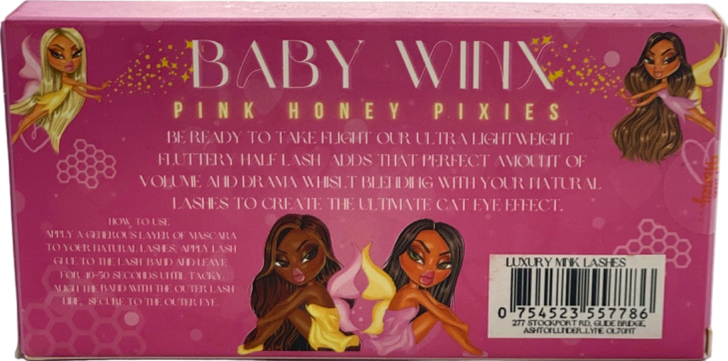Baby Winx Pink Honey Pixies Luxury Mink Lashes