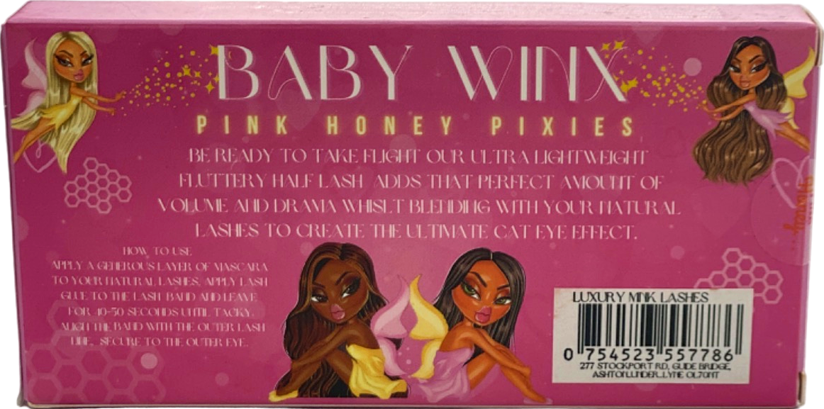 Baby Winx Pink Honey Pixies Luxury Mink Lashes